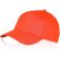 gorra basica en algodon con 5 paneles personalizada naranja