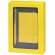 Estuche con bloc y bolígrafo en aluminio Amarillo