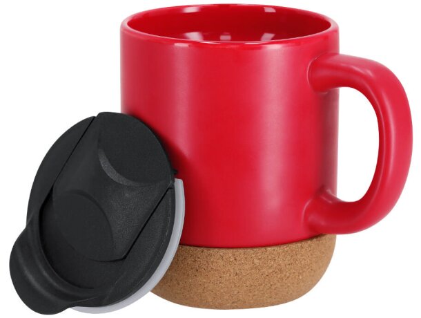Taza térmica Shivak cerámica con base corcho 330ml detalle 3