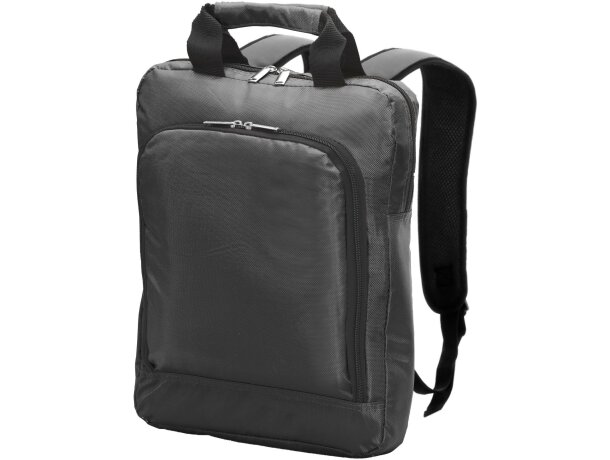 Mochila cuadrada para portátil personalizada negra Mochila cuadrada para portátil personalizada negra