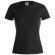 Camiseta Mujer Color "keya" Wcs180 Negro