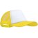 Gorra especial con frontal blanco para sublimación amarilla