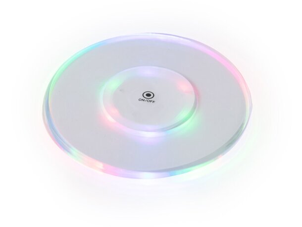 Posavasos luminoso Vitaly con LED multicolor personalizable detalle 2