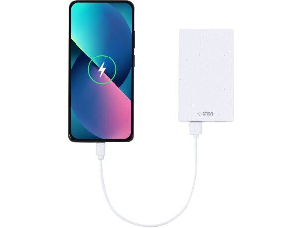 Power bank Noiman 5000 mAh con extractos de piedra natural detalle 4