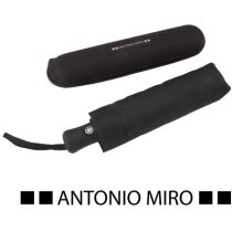 Paraguas automático Telfox antiviento negro blanco