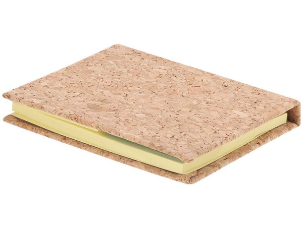 Bloc de notas adhesivas Feron con tapa de corcho natural detalle 2
