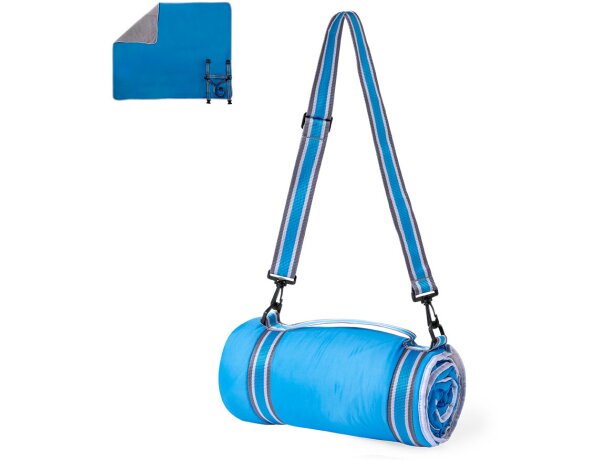 Manta picnic Zoran polar fleece 190 g/m² con cinta transporte detalle 1