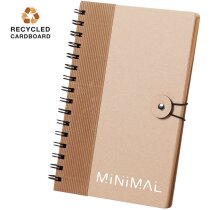 Libretas con anillas corporativa cartón reciclado con tapa rígida y elástico
