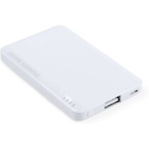 Batería portátil con 2200 mah vilek blanca con logo