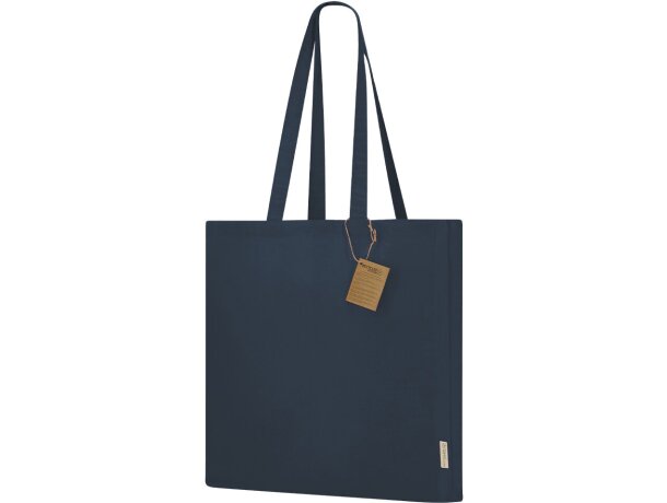 Bolsa Lovarin algodón reciclado con asas largas reforzadas detalle 2