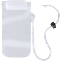 Portatodo impermeable con cordón largo personalizado blanco Portatodo impermeable con cordón largo personalizado blanco