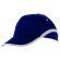 Gorra con acabados combinados de algodón azul marino