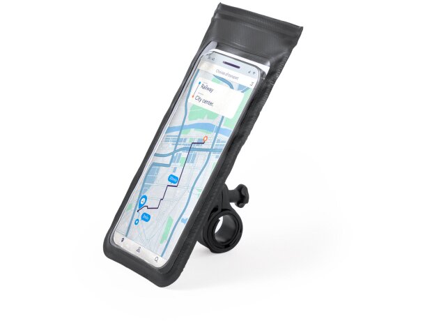 Funda móvil bicicleta Nurbur con pantalla táctil PVC negro detalle 2