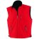 chaleco polar con dos bolsillos personalizado rojo