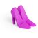 Zapatos de silicona para móvil fucsia con logo