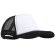 Gorra especial con frontal blanco para sublimación Negro