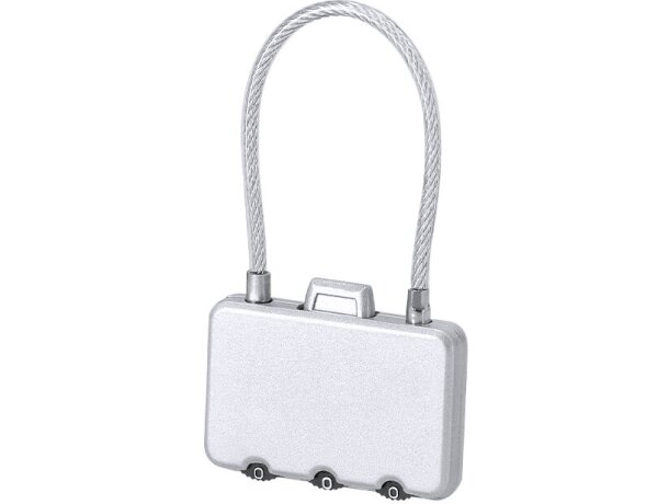 Candado de seguridad Konix con cable de acero y combinación detalle 1