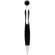 Bolígrafo con carga jumbo y pulsador de bola negro