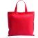 Bolsa cuadrada de no tejido roja