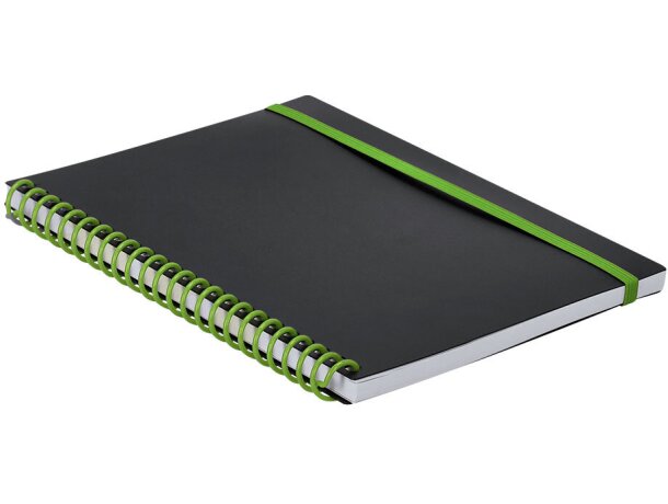 Libreta Bilbo con anillas y tapas flexibles en polipropileno detalle 2