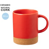 Taza Melmak cerámica mate acabado corcho natural