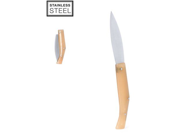 Navaja para regalar mango ergonómico de madera Mulsen detalle 1