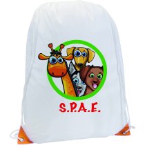 Mochila saco con puntas reforzadas de colores Mochila saco con puntas reforzadas de colores