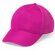 Gorra de poliester de 5 paneles fucsia grabada