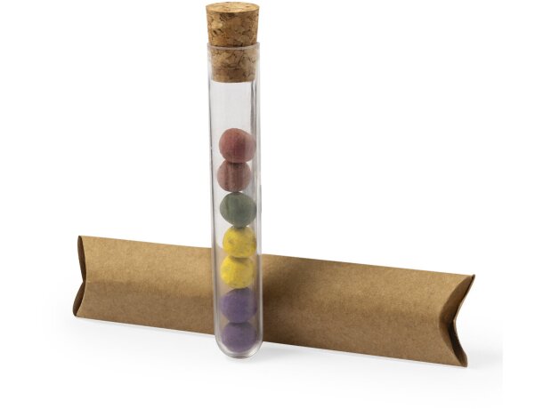 Set bombones semillas Dinaclex con tapón de corcho natural detalle 3