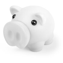 Hucha cerdito en colores blanca
