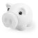 Hucha cerdito en colores blanca