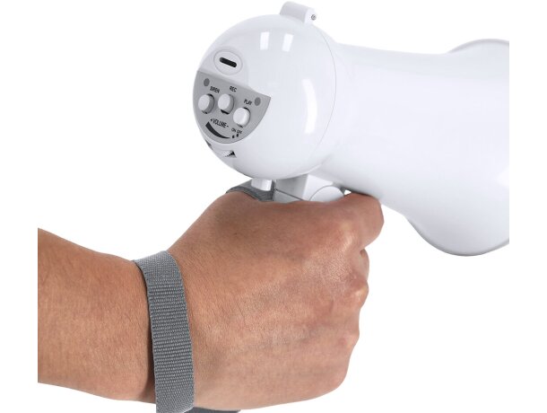 Megáfono Noloen plegable con grabadora, sirena y control detalle 4