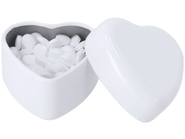 Dispensador caramelos Toruco metal con forma de corazón detalle 3