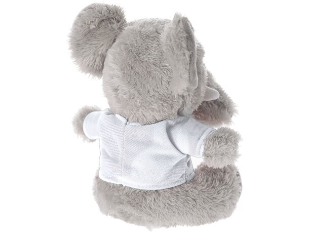 Peluche elefante Brekalo con camiseta personalizable detalle 2