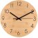 Reloj de pared Tiwel en bambú natural con dial metálico Natural