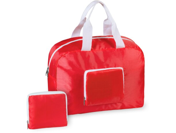 Bolsa de viaje o deporte plegable roja barato