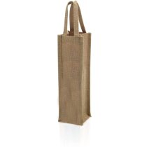 Bolsa de fibra natural para 1 botella personalizada