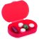 Pastillero de colores 2 departamentos personalizado rojo