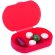 Pastillero Trizone de colores 3 departamentos para farmacias personalizado rojo
