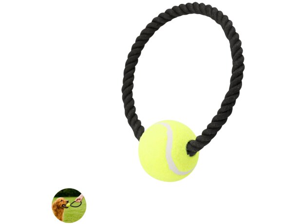 Mordedor Xekar con pelota para mascotas de algodón y poliéster detalle 1