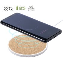 Cargador Livor inalámbrico corcho caña de trigo