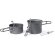 Set cocina camping aluminio acero funda RPET