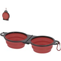 Bowl plegable Malking con dos compartimentos azul