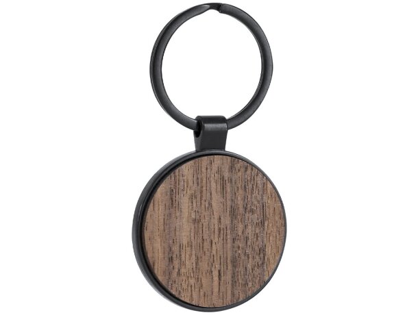 Set Lonlok bolígrafo y llavero metal madera nogal negro mate detalle 3