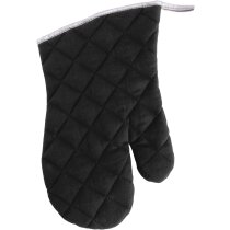 Manopla de algodón de cocina negra barata