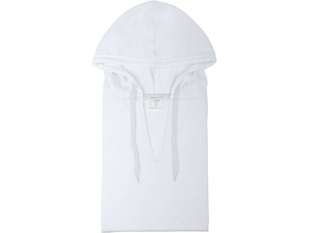 Camiseta especial con capucha blanca