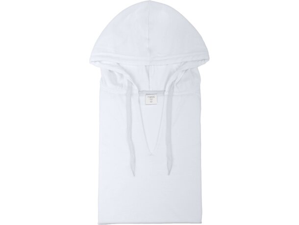 Camiseta Yuk especial con capucha blanco