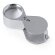 Lupa Rindex 20x metal plateado plegable con estuche acolchado detalle 5