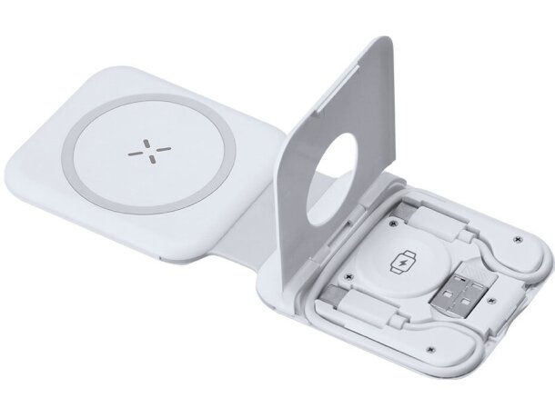 Cargador inalámbrico Vardar 3 en 1 plegable 15W detalle 2