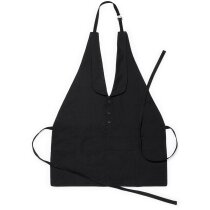 Peto camarero poliéster botones decorativos